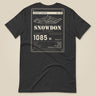 Summit Series Snowdon T-Shirt in Dark Grey, laid flat, back view