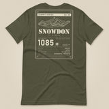 Summit Series Snowdon T-Shirt in Military Green, laid flat, back view