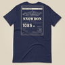 Summit Series Snowdon T-Shirt in Navy, laid flat, back view