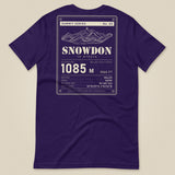 Summit Series Snowdon T-Shirt in Team Purple, laid flat, back view