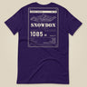 Summit Series Snowdon T-Shirt in Team Purple, laid flat, back view