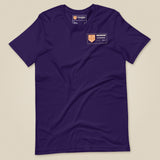Summit Series Snowdon T-Shirt in Team Purple, laid flat, front view with the left-chest badge