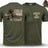 Cold War Veteran - Survive to Fight Double Print T-Shirt - Olive Green