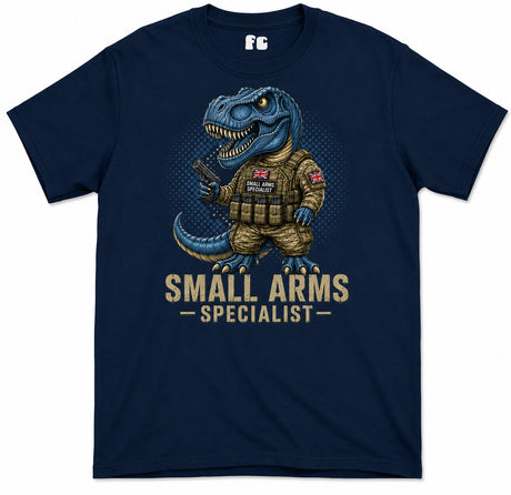 Small Arms Specialist T-Rex Printed T-Shirt - Navy Blue