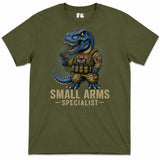 Small Arms Specialist T-Rex Printed T-Shirt - Olive Green