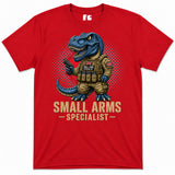 Small Arms Specialist T-Rex Printed T-Shirt - Red