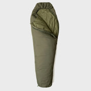 Snugpak Tactical 2 WGTE Sleeping Bag in Olive Green - front view with hood up