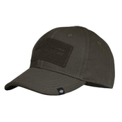 Pentagon Tactical 2.0 Rip-Stop Cap in Ranger Green, front three-quarter view with the loop patch panel