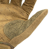 Ironclad Tactical Pro Gloves in Camo - palm view showing close up of synthetic suede grip
