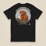 Clag Appreciation Society Double Sided T-Shirt in Black, back view