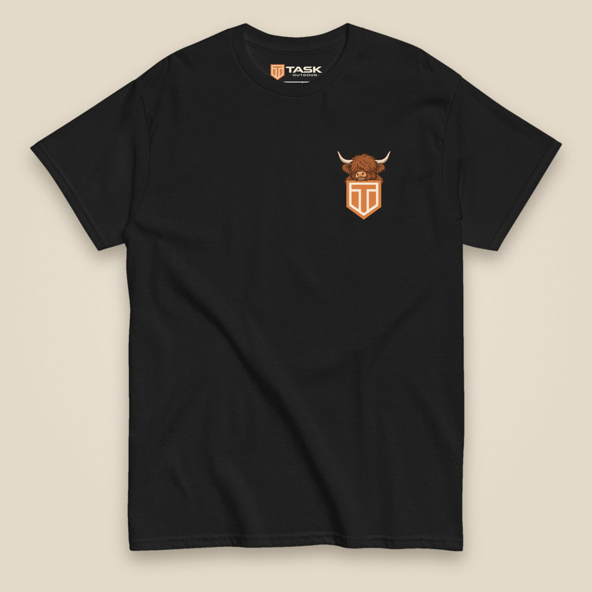 Clag Appreciation Society Double Sided T-Shirt in Black, front view