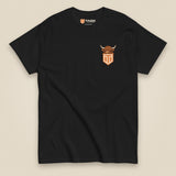 Clag Appreciation Society Double Sided T-Shirt in Black, front view