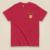 Clag Appreciation Society Double Sided T-Shirt in Cardinal, front view