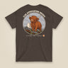 Clag Appreciation Society Double Sided T-Shirt in Dark Chocolate, back view