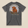 Clag Appreciation Society Double Sided T-Shirt in Dark Heather, back view