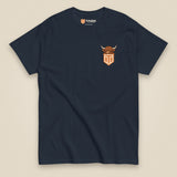 Clag Appreciation Society Double Sided T-Shirt in Navy, front view