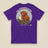Clag Appreciation Society Double Sided T-Shirt in Purple, back view