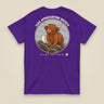 Clag Appreciation Society Double Sided T-Shirt in Purple, back view