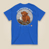 Clag Appreciation Society Double Sided T-Shirt in Royal, back view