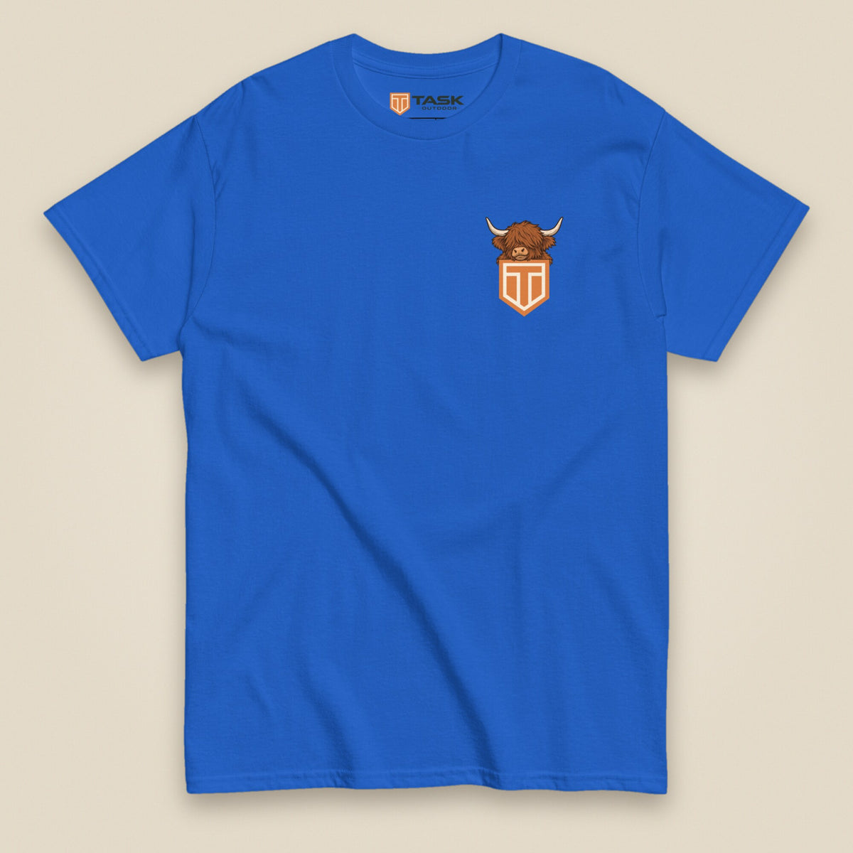 Clag Appreciation Society Double Sided T-Shirt in Royal, front view