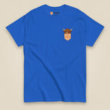 Clag Appreciation Society Double Sided T-Shirt in Royal, front view