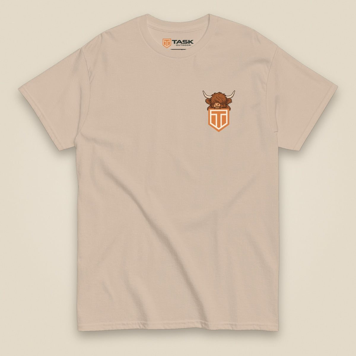 Clag Appreciation Society Double Sided T-Shirt in Sand, front view