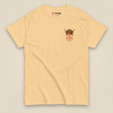 Clag Appreciation Society Double Sided T-Shirt in Yellow Haze, front view