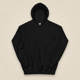 Drone Pilot Heavy Blend Back Print Hoodie in Black, front view