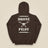 Drone Pilot Heavy Blend Back Print Hoodie in Dark Chocolate, back view