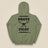 Drone Pilot Heavy Blend Back Print Hoodie in Military Green, back view
