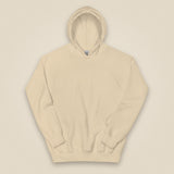 Drone Pilot Heavy Blend Back Print Hoodie in Sand, front view