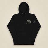 Drone Pilot Unisex Hoodie in Black, front view