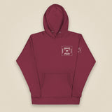 Drone Pilot Unisex Hoodie in Maroon, front view