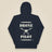Drone Pilot Unisex Hoodie in Navy Blazer, back view