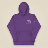 Drone Pilot Unisex Hoodie in Purple, front view