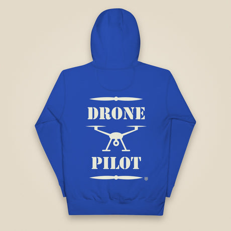 Drone Pilot Unisex Hoodie in Team Royal, back view