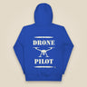 Drone Pilot Unisex Hoodie in Team Royal, back view