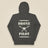 Drone Pilot Unisex Hoodie in Vintage Black, back view