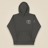 Drone Pilot Unisex Hoodie in Vintage Black, front view