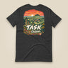 Hampshire Sunset Back Print Unisex T-Shirt in Dark Grey Heather, back view