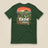 Hampshire Sunset Back Print Unisex T-Shirt in Forest, back view