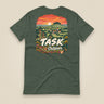 Hampshire Sunset Back Print Unisex T-Shirt in Heather Forest, back view