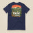 Hampshire Sunset Back Print Unisex T-Shirt in Navy, back view