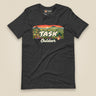 Hampshire Sunset Front Print Unisex T-Shirt in Dark Grey Heather, front view