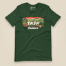 Hampshire Sunset Front Print Unisex T-Shirt in Forest, front view