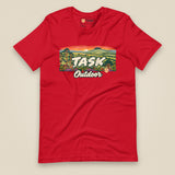 Hampshire Sunset Front Print Unisex T-Shirt in Red, front view