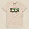 Hampshire Sunset Front Print Unisex T-Shirt in Soft Cream, front view