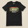 Hampshire Sunset Front Print Unisex T-Shirt in Vintage Black, front view
