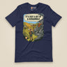 It's Just a Bit of a Scramble Unisex T-Shirt in Navy, front view