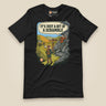 It's Just a Bit of a Scramble Unisex T-Shirt in Vintage Black, front view